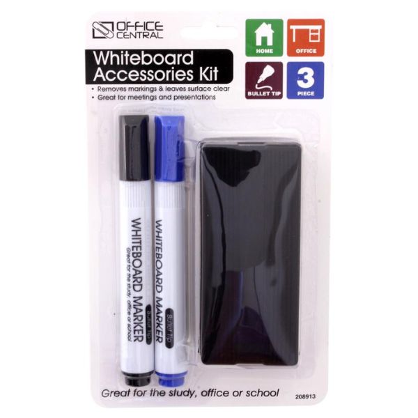 Markers Whiteboard With Eraser 2pk image 0