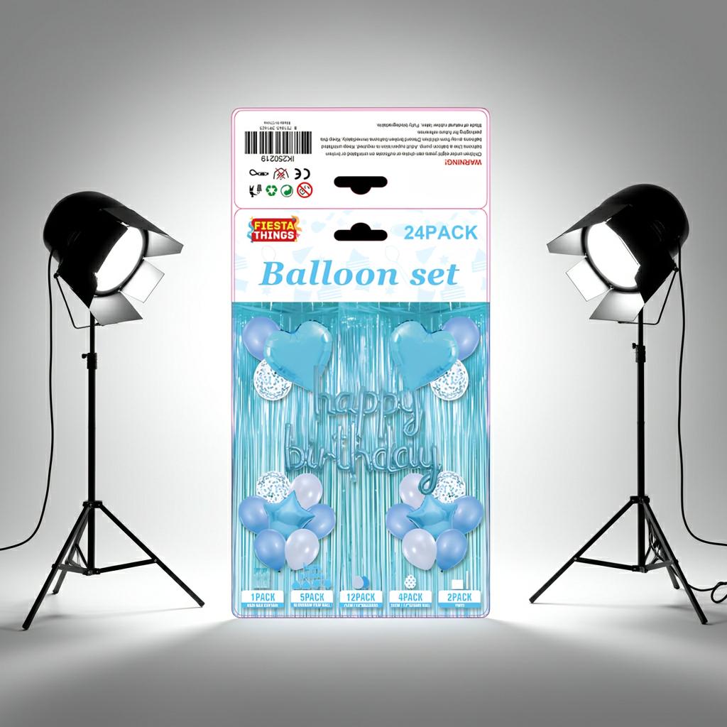Happy Birthday Balloon Kit Blue – Party Essentials