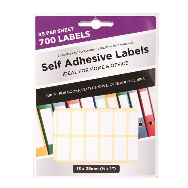 ADHESIVE LABELS 13x25mm 700PK image 0