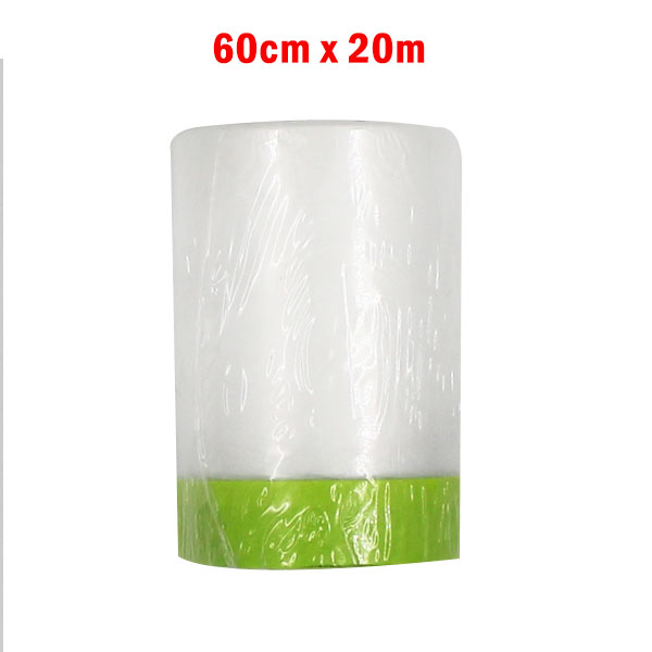 Painters Masking tape with Plastic Overhang - 60cm x 20m image 0