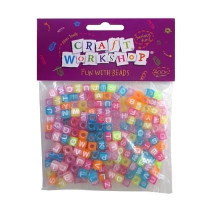 Craft Alphabet Bead Rnbow 200pc 7mm image 0