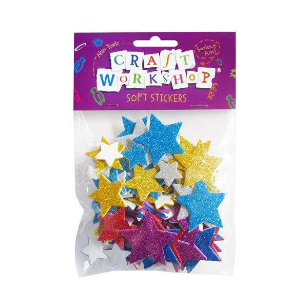 Craft Soft Stickers Stars 80pcs image 0