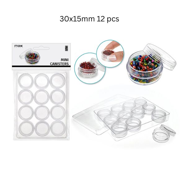 Mini Canisters 12s SIZE:30x15cm 12 pcs image 0