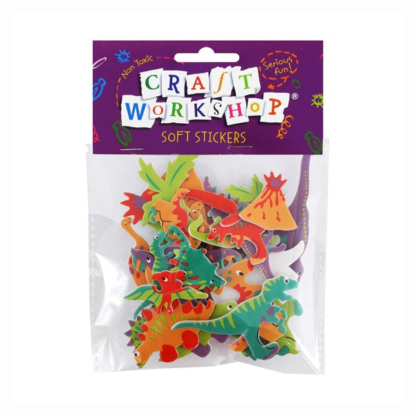 Craft Soft Sticker Dinosaurs 32pc image 0