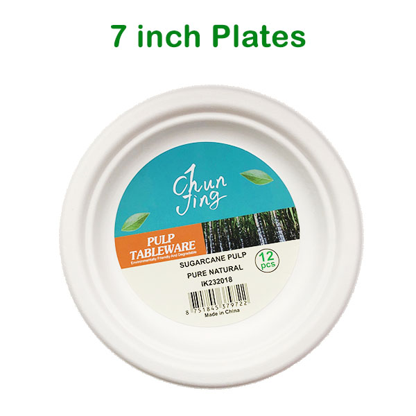 7 inch Eco Plates 12pc image 0