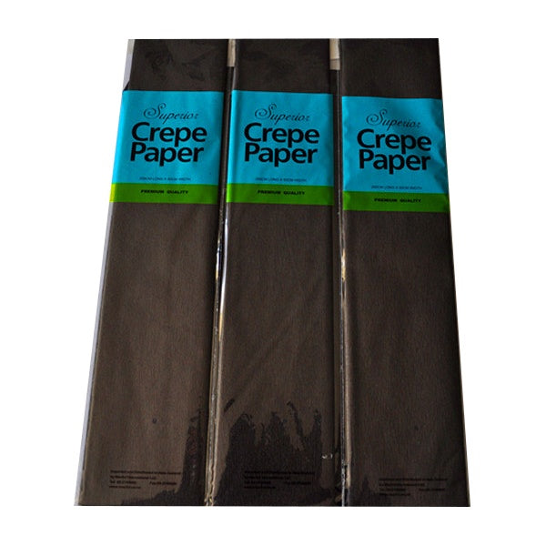 Crepe Paper Black 2mx50cm image 0