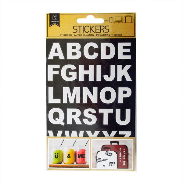 Stickers Labels Alphabet White image 0