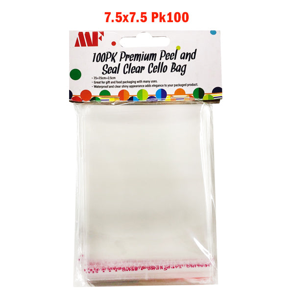 Clear Cellobag 7.5x7.5 Pk100 image 0