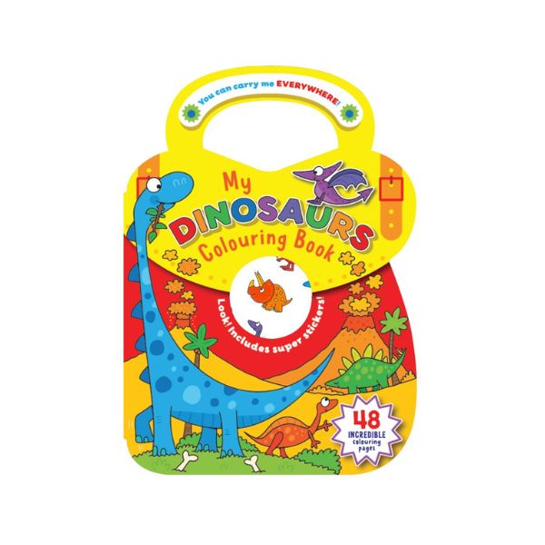 Colour+Sticker Book Dinosaurs 48+1pg 285mm image 0