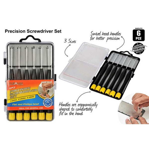 6pce Screwdriver Set Precision image 0