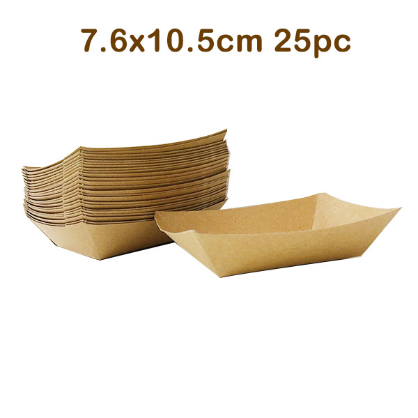 Kraft Trays 7.6x10.5cm 25pc image 0