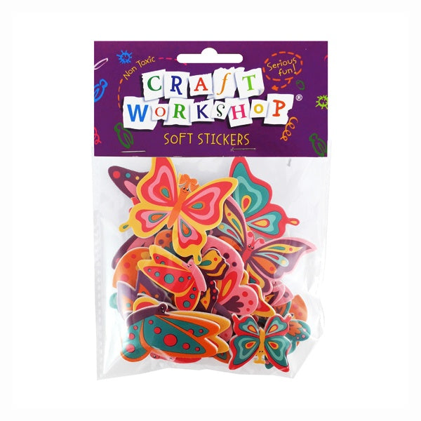 Craft Soft Sticker Butterflies 24pc image 0