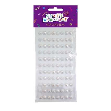 Craft Self Stick Pearls 10mm 88pc image 0