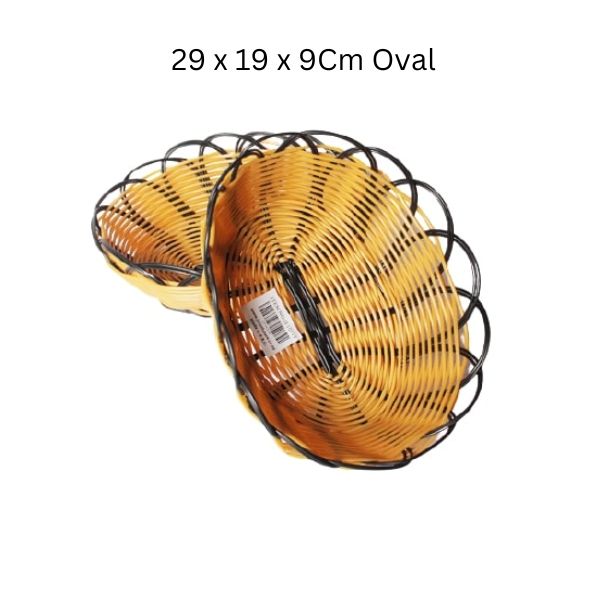 Basket Cane Basket 29 x 19 x 9Cm Oval image 0