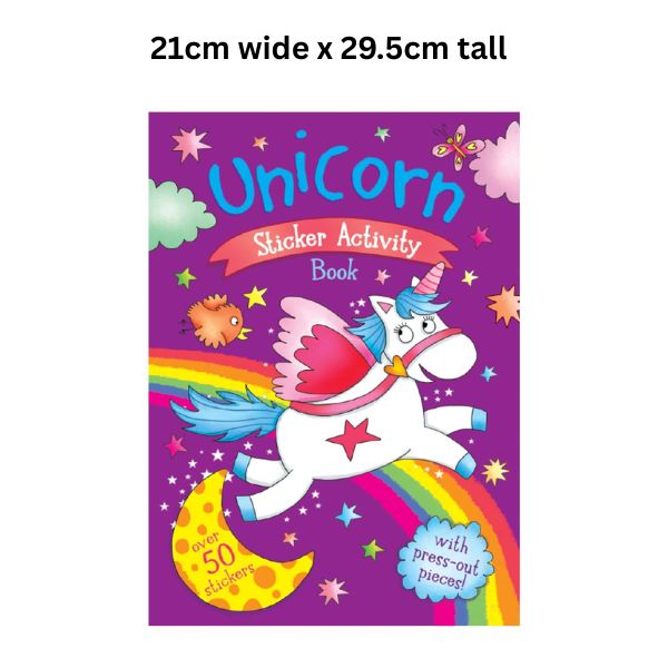 Colour Sticker Book Unicorn 16pg+ 295×210 image 0
