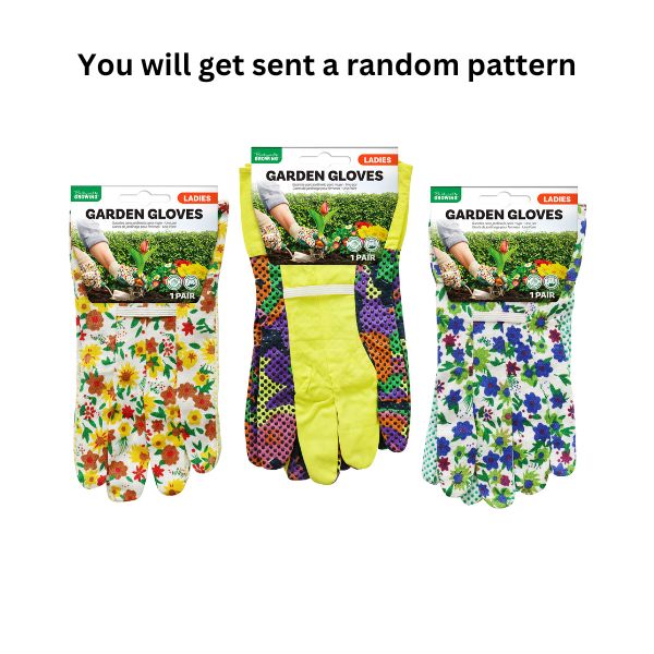 Garden Gloves Ladies W/Grip 3Asst image 0