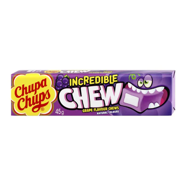 Chupa Chups Chew Grape 45g image 0