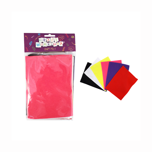 Craft Felt A5 6pc Bright image 0