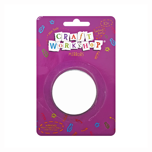 Craft Mirrors Round 5cm 10pc image 0