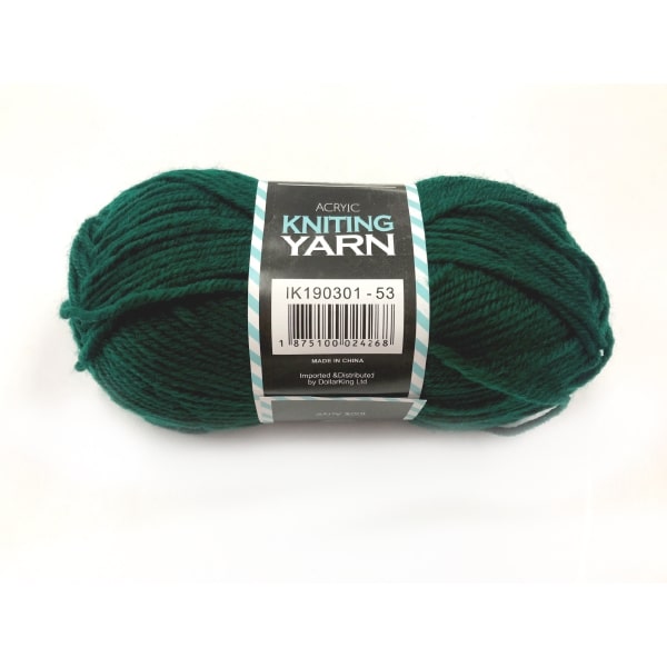 80G Acrylic Yarn(4-ply) – Solid Colour(Medium Jungle Green) image 0