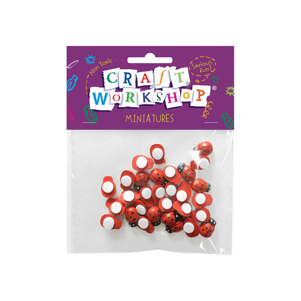 Craft Mini Ladybug 1cm 30pc image 0