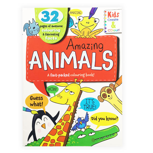 Colouring Animals Fact Book 32pg image 0