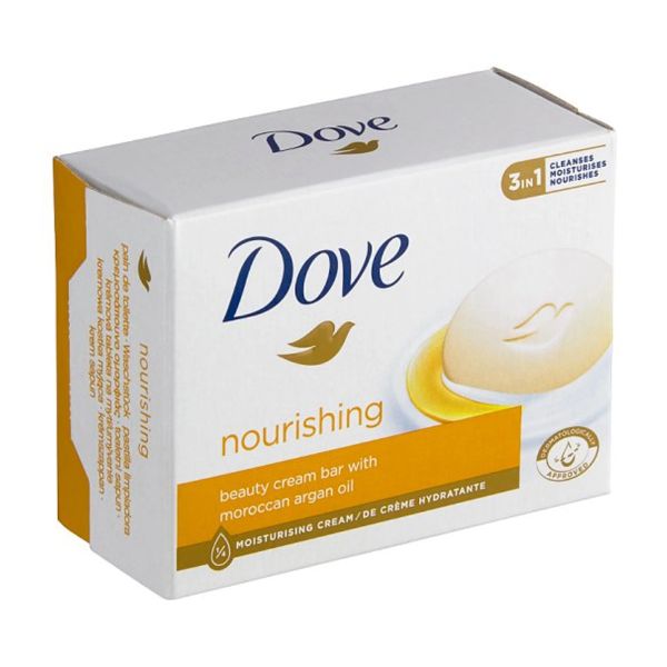 DOVE 90g BEAUTY CREAM BAR WITH MOROCCAN ARGAN OIL NOURISHING image 0