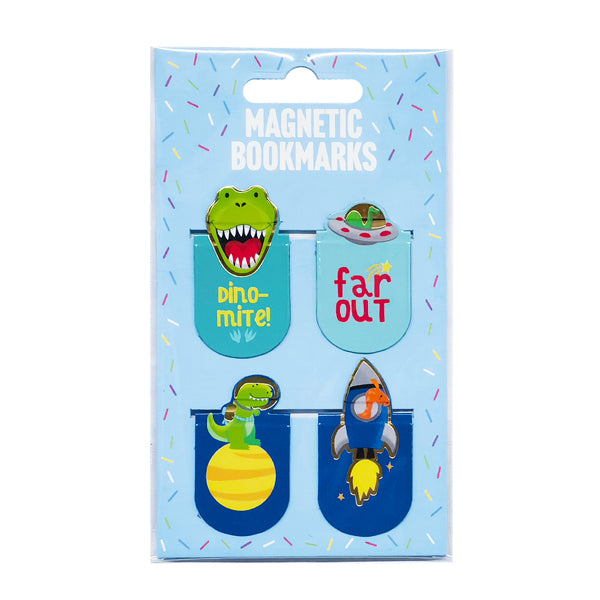 Bookmark Magnetic Dinos & Space 4pc image 0