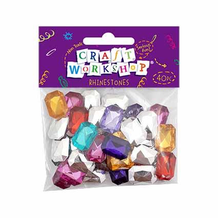 Craft Rhinestones Asst Clr 18mm 40p image 0