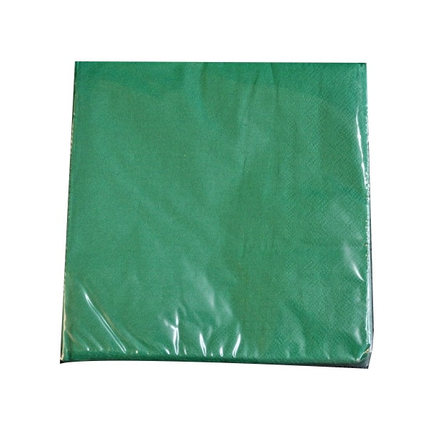 Paper Napkins 33x33cm Pk30 Dark Green image 0