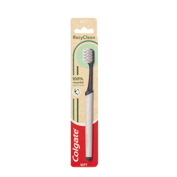 COLGATE TOOTHBRUSH 100% RECYCLED FOOD GRADE PLASTIC HANDLE SOFT image 0