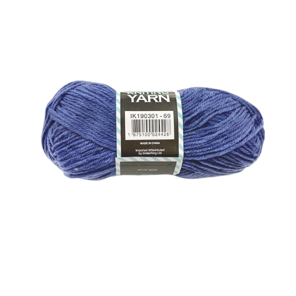 80G Acrylic Yarn(4-ply) – Solid Colour(Chambray) image 0