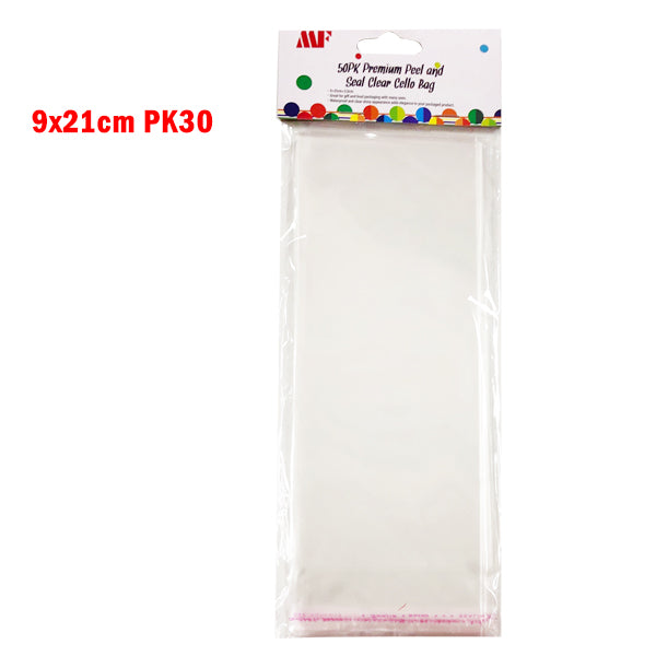 Clear Cello Bags 9x21cm PK30 image 0