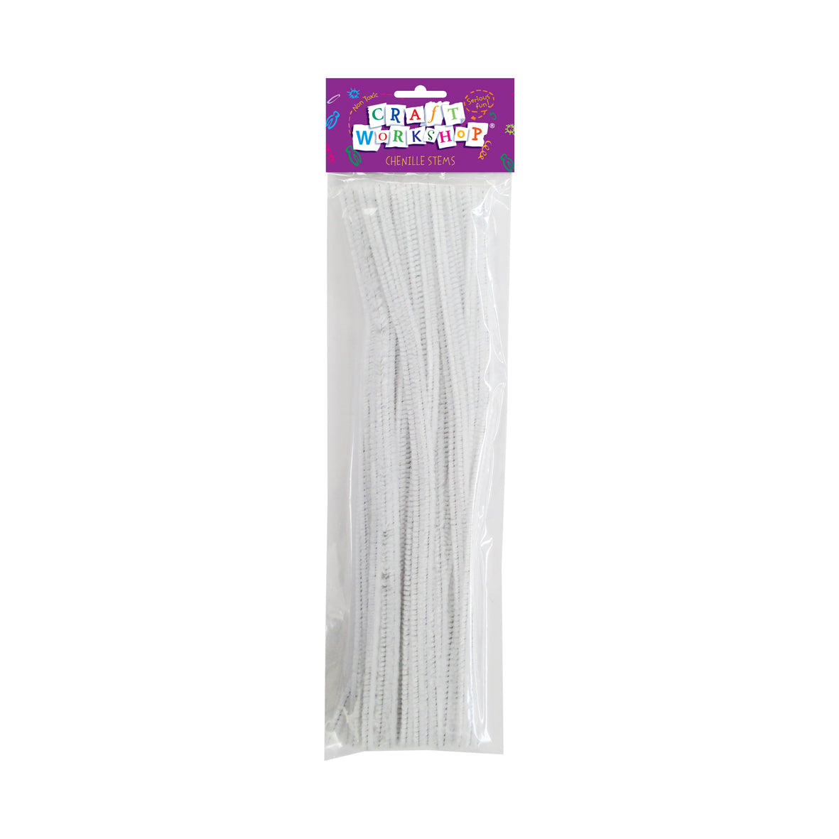 Craft Chenille Stems White 50pc image 0