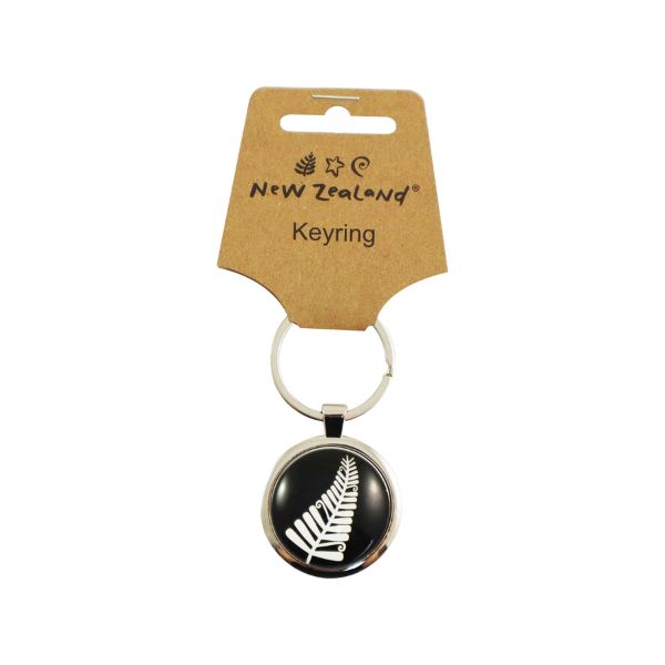 Keyring Dome NZ Fern 35mm dia. image 0