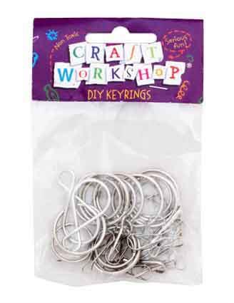 Craft Keyring Parts Silver colour image 0