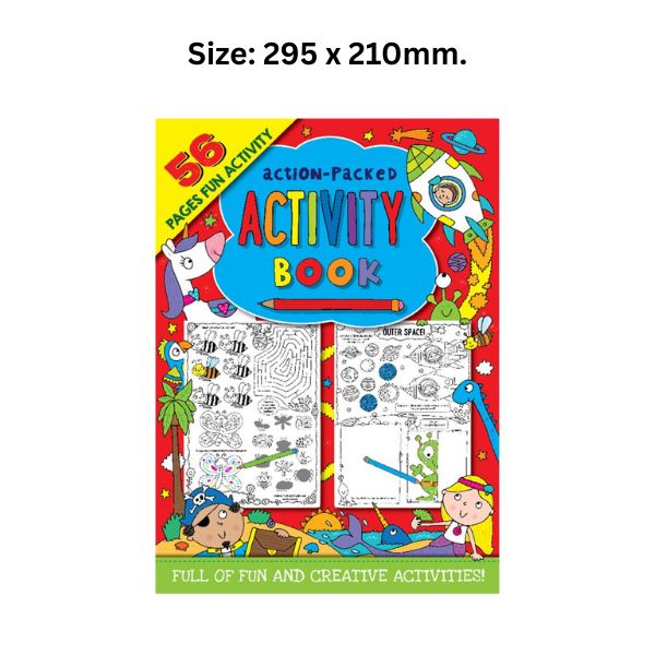 Activity Book Action Packed 56pgs A4 image 0