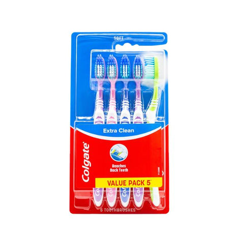 COLGATE PK5 TOOTHBRUSH EXTRA CLEAN SOFT image 0
