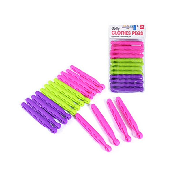 DOLLY PEGS PLASTIC 24PK image 1