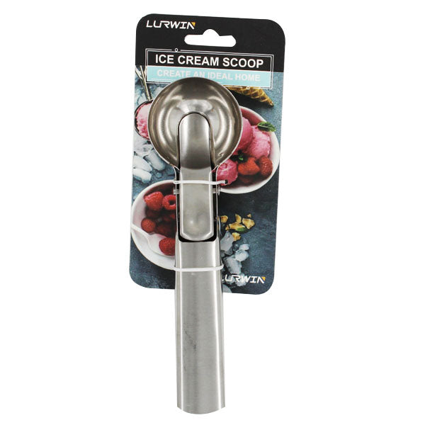 Stainless Steel Ice cream Scoop w trigger image 0
