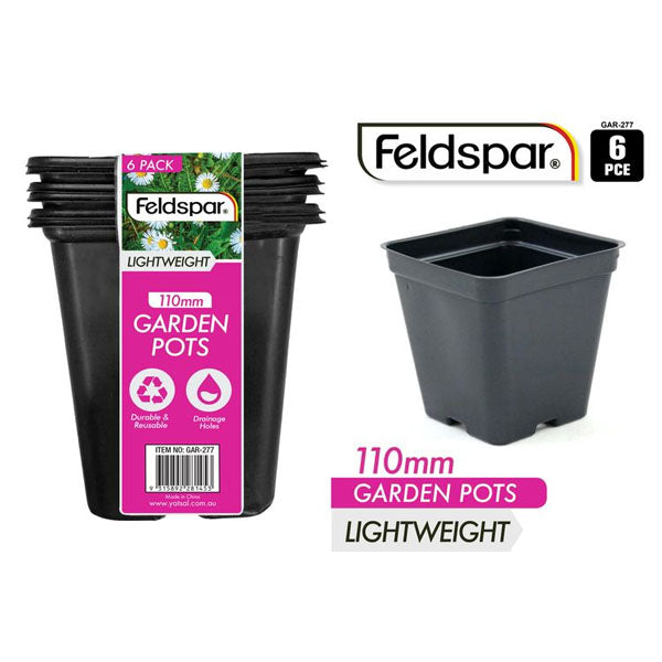 6Pce Squ Seeding Pots 11x11x11.5cm image 0