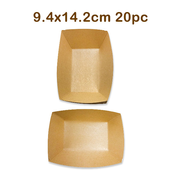 Kraft Trays 9.4x14.2cm 20pc image 2