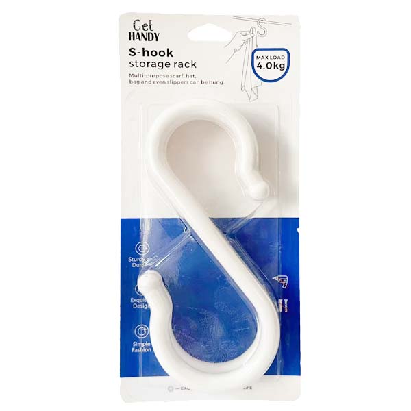 S Hooks Load 4KG 2pc 220mm image 0