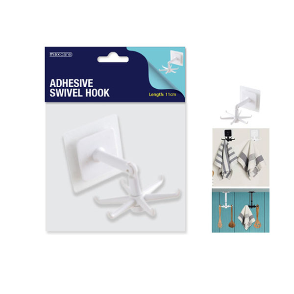 Maxcare Adhesive Swivel Hook image 0