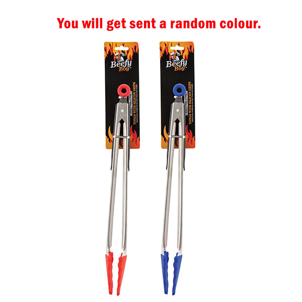 BBQ Tongs Silicon Tip 35cm image 0