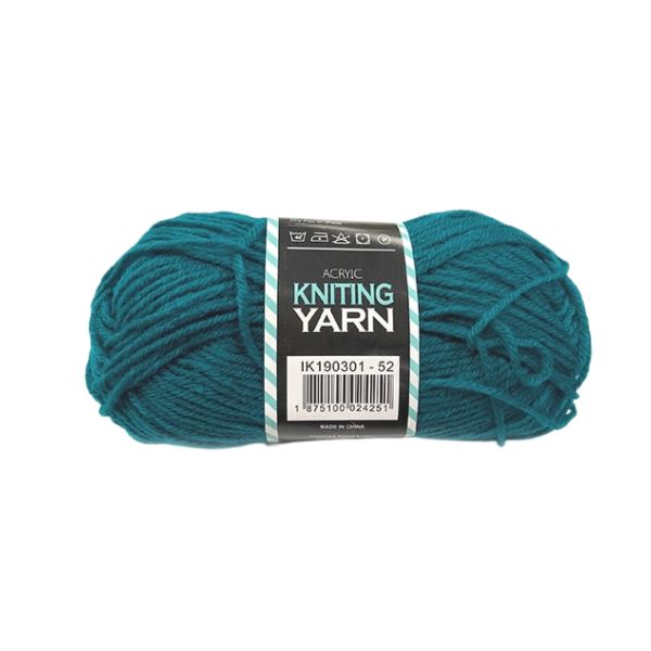 80G Acrylic Yarn(4-ply) – Solid Colour(Blue Dianne) image 0