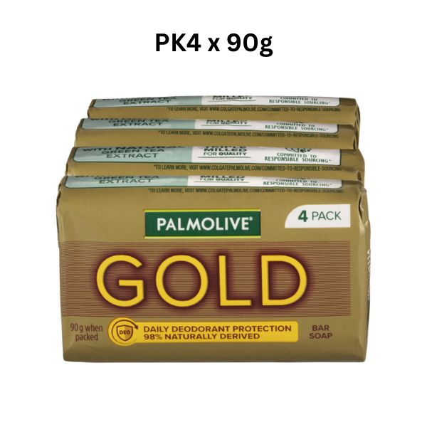 PALMOLIVE PK4 x 90g SOAP BARS GOLD image 0
