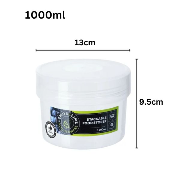 ROUND STACKABLE FOOD STORER 1000ml image 0