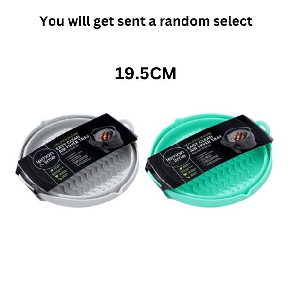 SILICONE COLLAPSIBLE AIR FRYER TRAY ROUND 19.5CM 2 ASSTD image 0