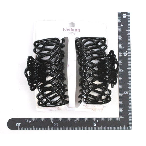 Hair Clip Large 2PC - Black image 0
